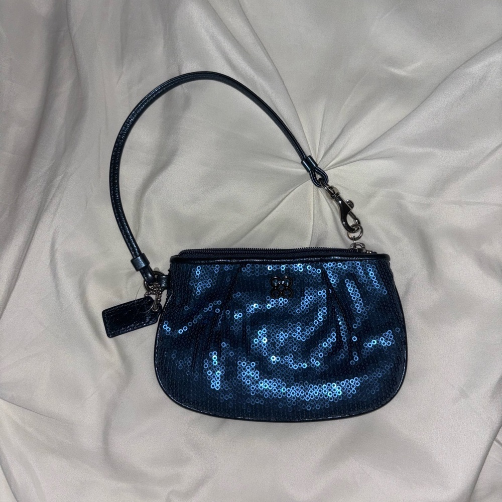 Coach Sequin Wristlet